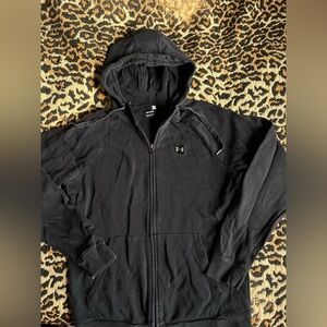 Under Armour Black Men's Full-Zip Hooded Jacket